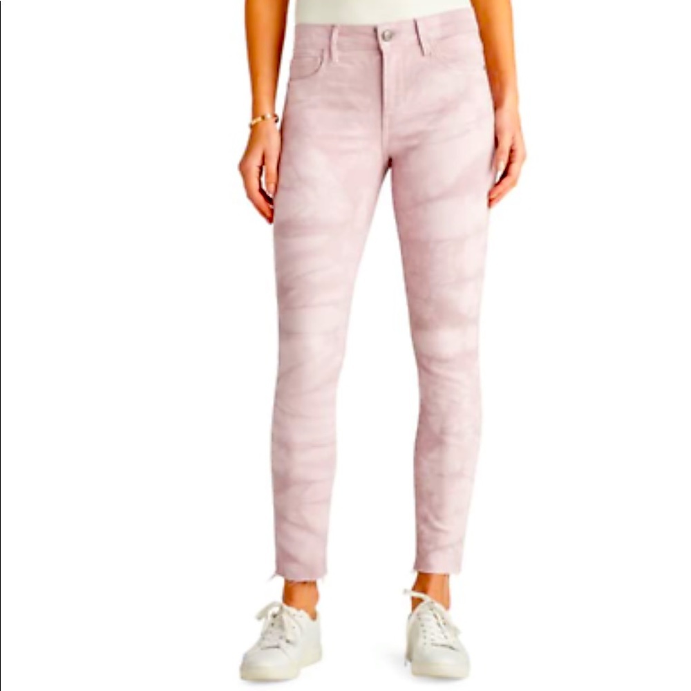 Sam Eldelman The Kitten Tie Dye Raw Skinny Jeans